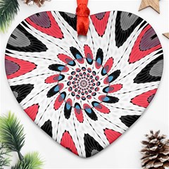 High Contrast Twirl Ornament (heart) by linceazul