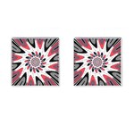 High Contrast Twirl Cufflinks (Square) Front(Pair)