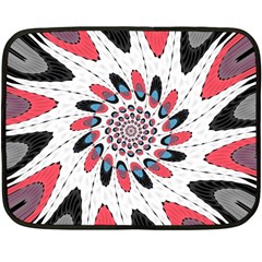 High Contrast Twirl Double Sided Fleece Blanket (mini)  by linceazul