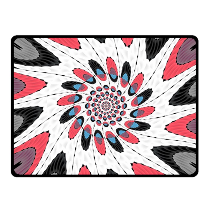 High Contrast Twirl Fleece Blanket (Small)