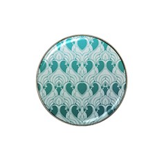 teal art nouvea Hat Clip Ball Marker (4 pack)