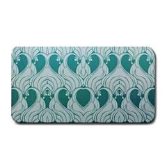 teal art nouvea Medium Bar Mats