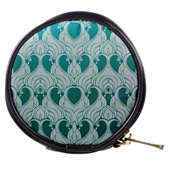 teal art nouvea Mini Makeup Bags