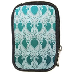 teal art nouvea Compact Camera Cases