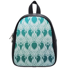 teal art nouvea School Bag (Small)