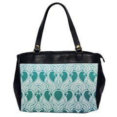 teal art nouvea Office Handbags (2 Sides) 