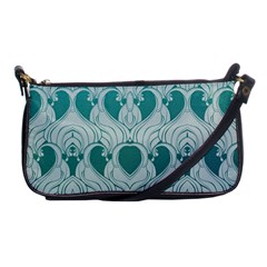 Teal Art Nouvea Shoulder Clutch Bags by NouveauDesign