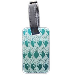 teal art nouvea Luggage Tags (Two Sides)