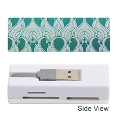 teal art nouvea Memory Card Reader (Stick) 