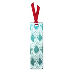 teal art nouvea Small Book Marks