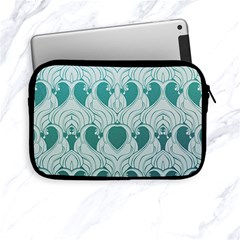 teal art nouvea Apple iPad Mini Zipper Cases