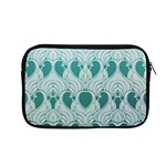 teal art nouvea Apple MacBook Pro 13  Zipper Case Front