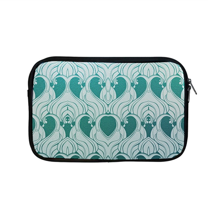 teal art nouvea Apple MacBook Pro 13  Zipper Case