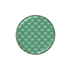 Green Fan  Hat Clip Ball Marker (10 Pack) by NouveauDesign