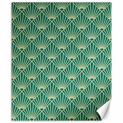 Green Fan  Canvas 8  X 10  by NouveauDesign