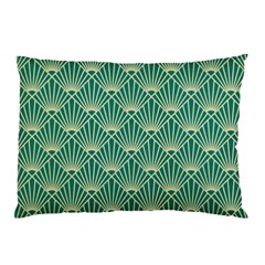 Green Fan  Pillow Case by NouveauDesign