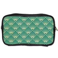 Green Fan  Toiletries Bags 2-side by NouveauDesign