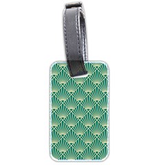 Green Fan  Luggage Tags (two Sides) by NouveauDesign