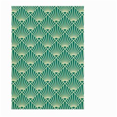 Green Fan  Large Garden Flag (two Sides) by NouveauDesign