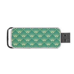 Green Fan  Portable Usb Flash (two Sides) by NouveauDesign