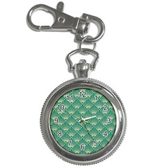 Green Fan  Key Chain Watches by NouveauDesign