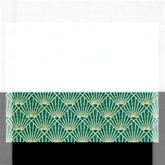 Green Fan  Rectangular Jigsaw Puzzl by NouveauDesign