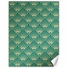 Green Fan  Canvas 18  X 24   by NouveauDesign