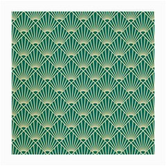 Green Fan  Medium Glasses Cloth (2-side) by NouveauDesign