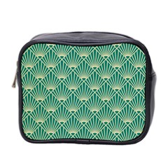 Green Fan  Mini Toiletries Bag 2-side by NouveauDesign