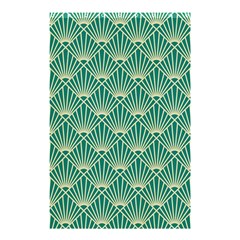 Green Fan  Shower Curtain 48  X 72  (small)  by NouveauDesign