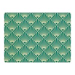 green fan  Double Sided Flano Blanket (Mini)  35 x27  Blanket Front