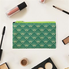 Green Fan  Cosmetic Bag (xs) by NouveauDesign