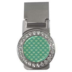 Green Fan  Money Clips (cz)  by NouveauDesign