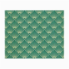 Green Fan  Small Glasses Cloth (2-side) by NouveauDesign