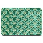 green fan  Large Doormat  30 x20  Door Mat