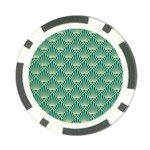 green fan  Poker Chip Card Guard (10 pack) Front