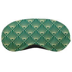 Green Fan  Sleeping Masks by NouveauDesign