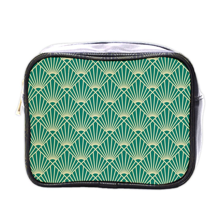 green fan  Mini Toiletries Bags