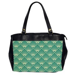 Green Fan  Office Handbags (2 Sides)  by NouveauDesign