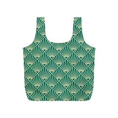 Green Fan  Full Print Recycle Bags (s)  by NouveauDesign