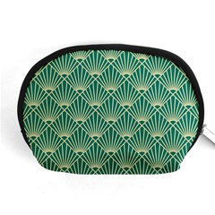 Green Fan  Accessory Pouches (medium)  by NouveauDesign