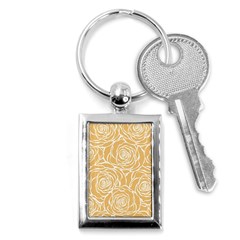 Yellow Peonines Key Chains (rectangle)  by NouveauDesign