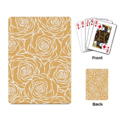 Yellow Peonines Playing Card by NouveauDesign