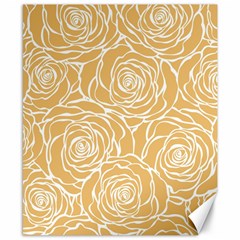 Yellow Peonines Canvas 8  X 10  by NouveauDesign