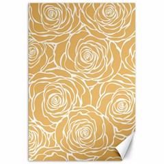 Yellow Peonines Canvas 20  X 30   by NouveauDesign