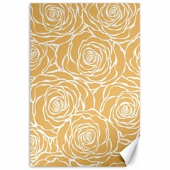 Yellow Peonines Canvas 24  X 36  by NouveauDesign