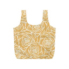 Yellow Peonines Full Print Recycle Bags (s)  by NouveauDesign