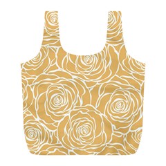 Yellow Peonines Full Print Recycle Bags (l)  by NouveauDesign