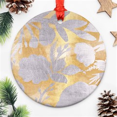 Gold Silver Ornament (round) by NouveauDesign