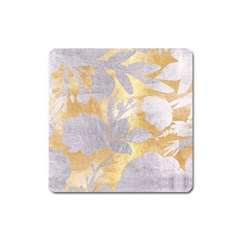 Gold Silver Square Magnet by NouveauDesign